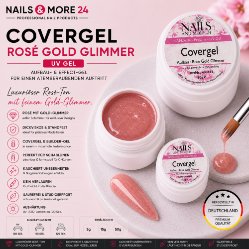NAM24 - Covergel Rosé Gold Glimmer (5-50g)